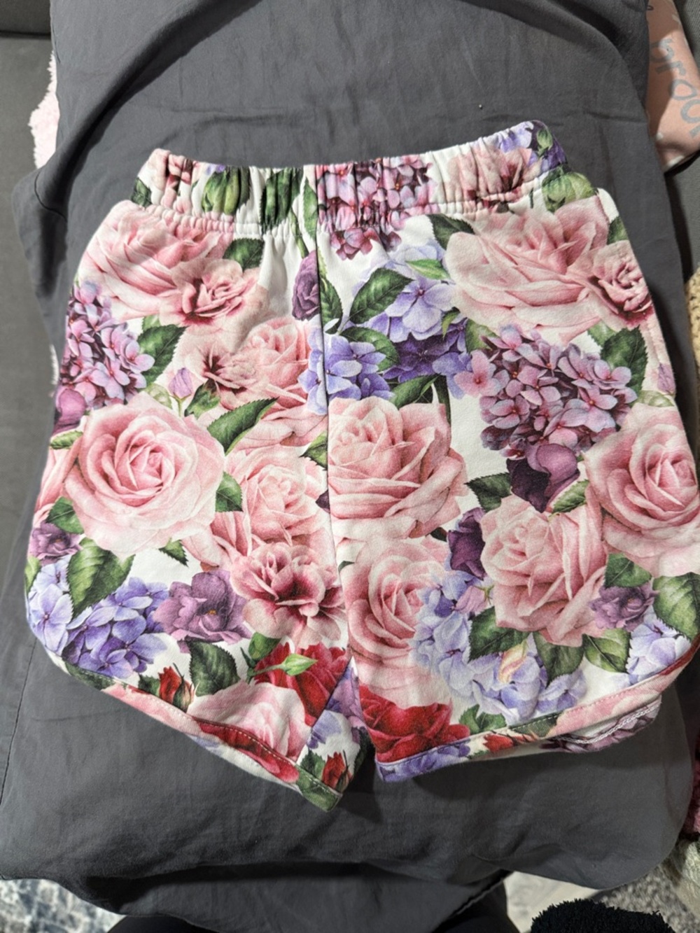 Floral Print girls Shorts - Pink Multi
